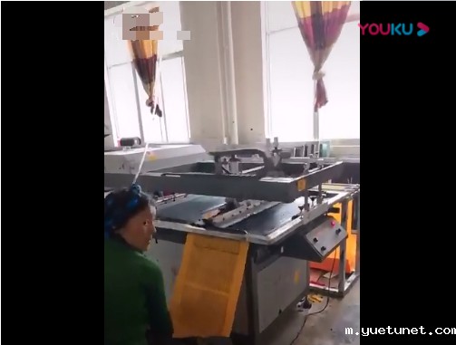 6090斜臂机无纺布自动印刷视频